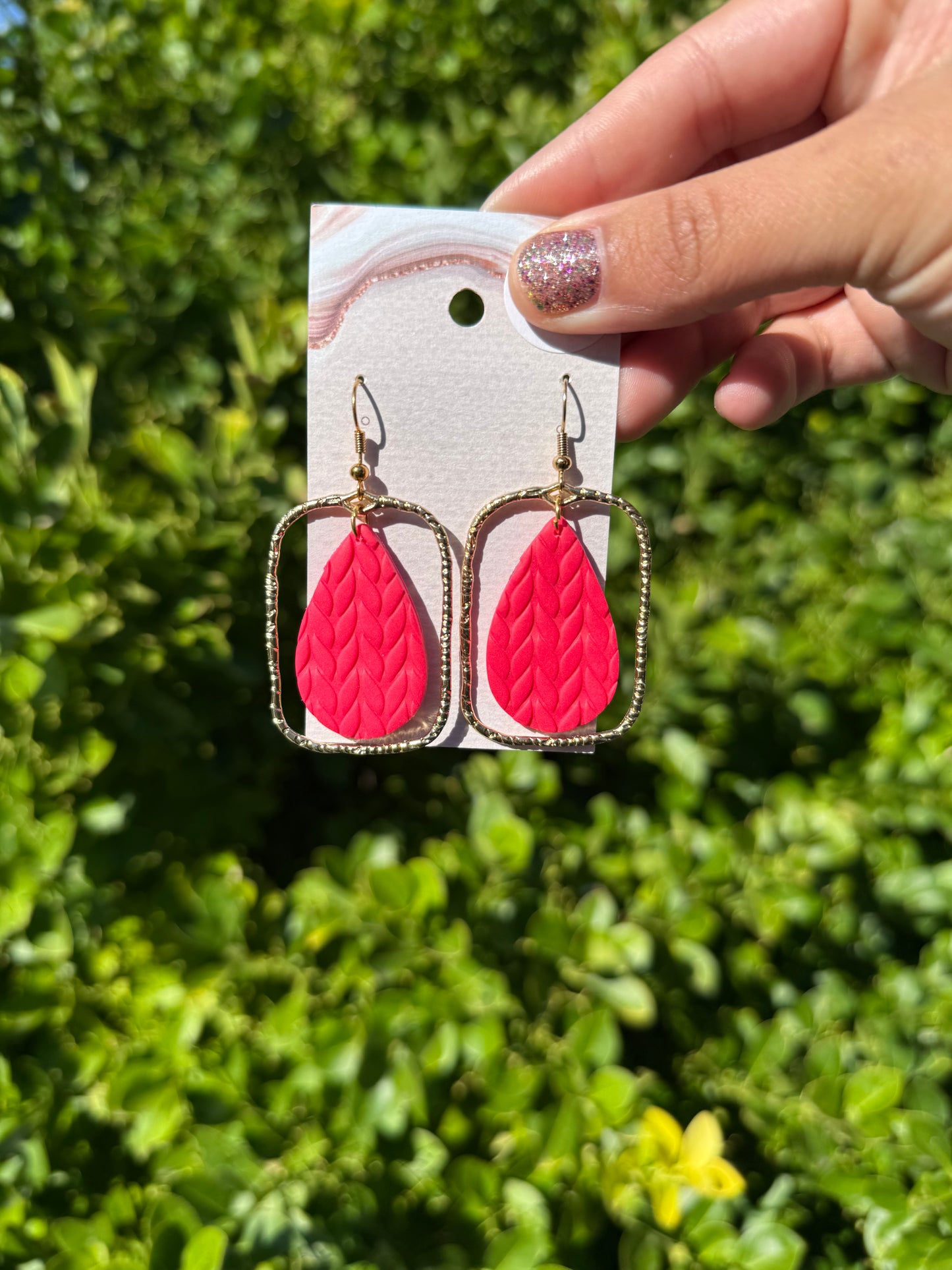 Missy Earrings - Barbie Pink