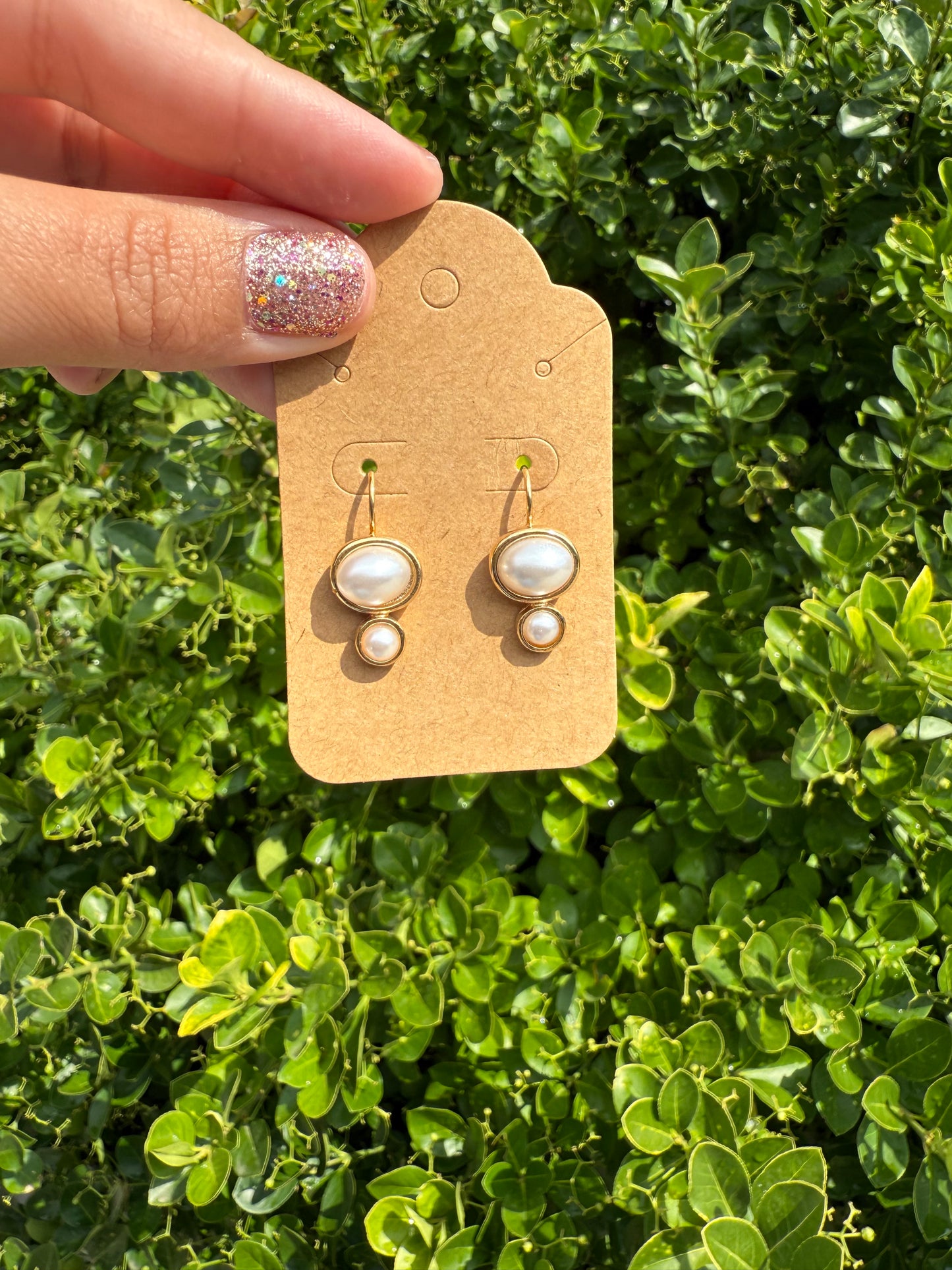 Pearl Drop Down Earrings