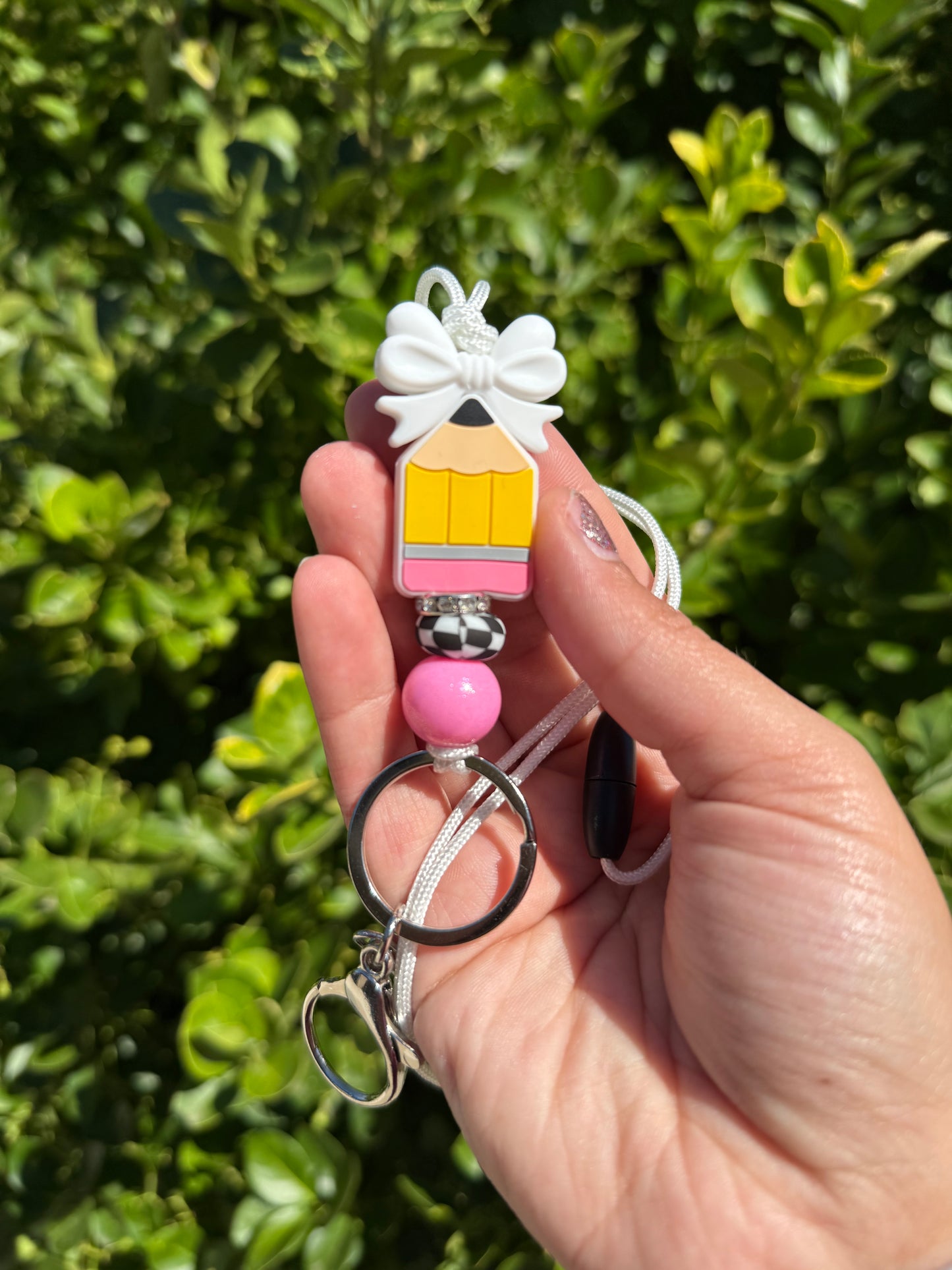 Pencil Bow Lanyard