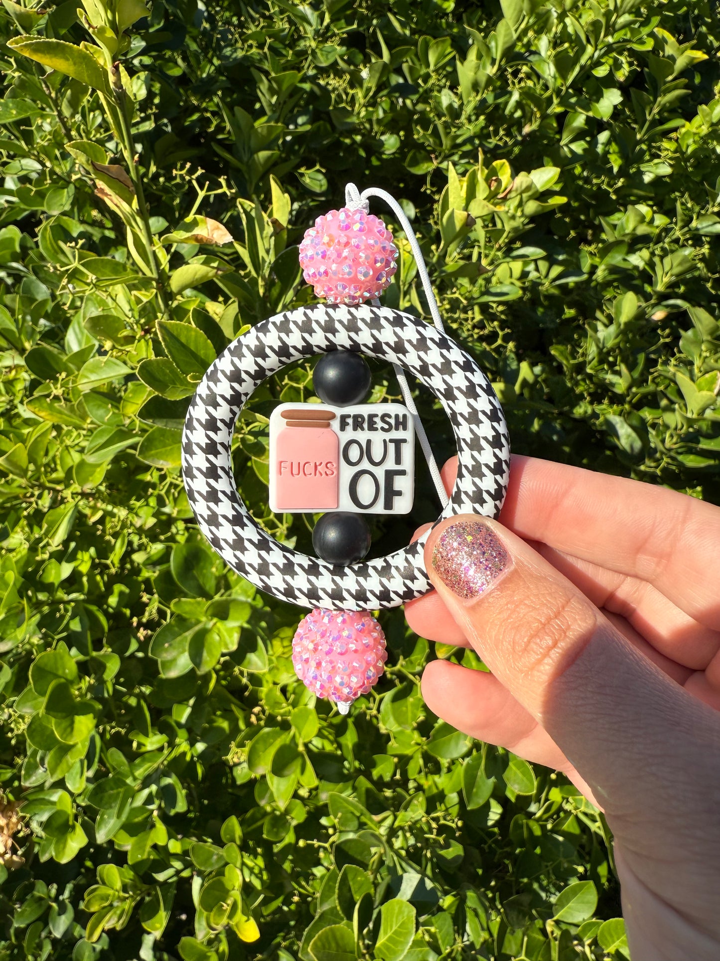 Out of Fucks Car Charm