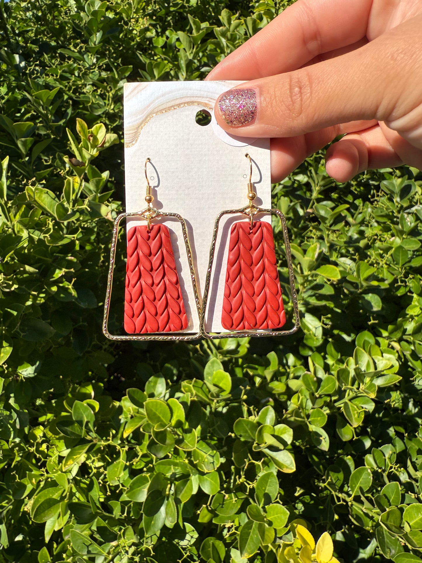 Millie Earrings - Rust
