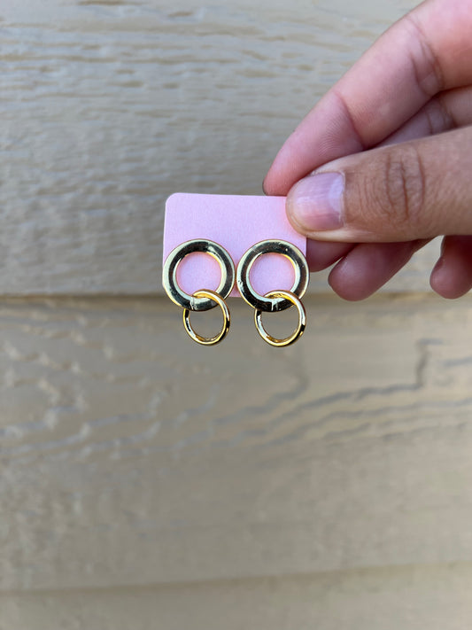 Double Circle Studs