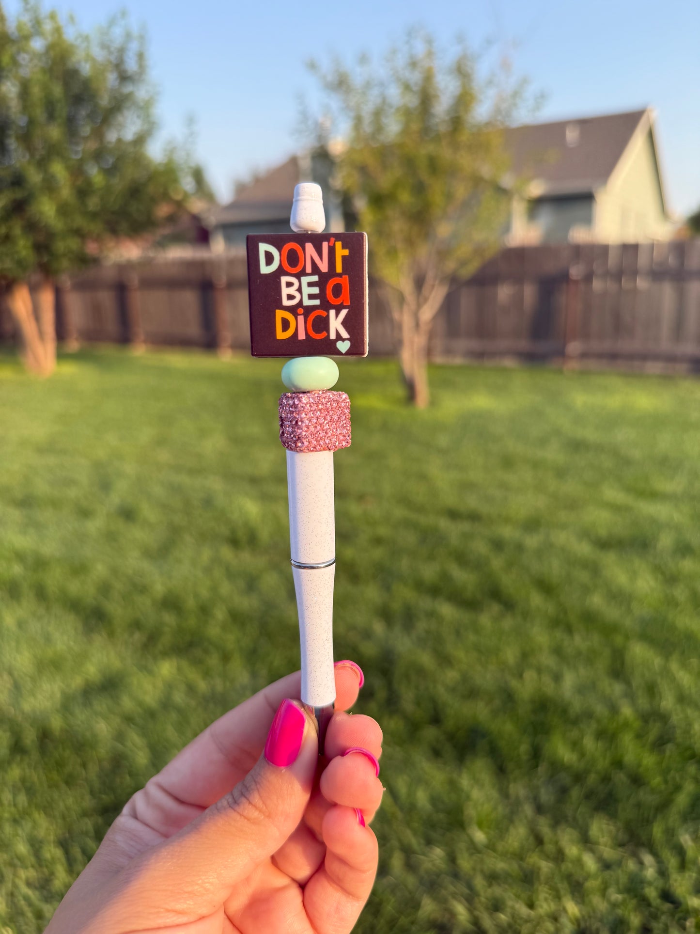 Don’t Be A Dick Pen - White
