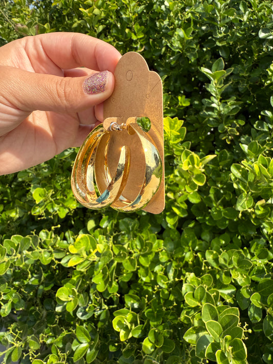 Thick Hoop Earrings
