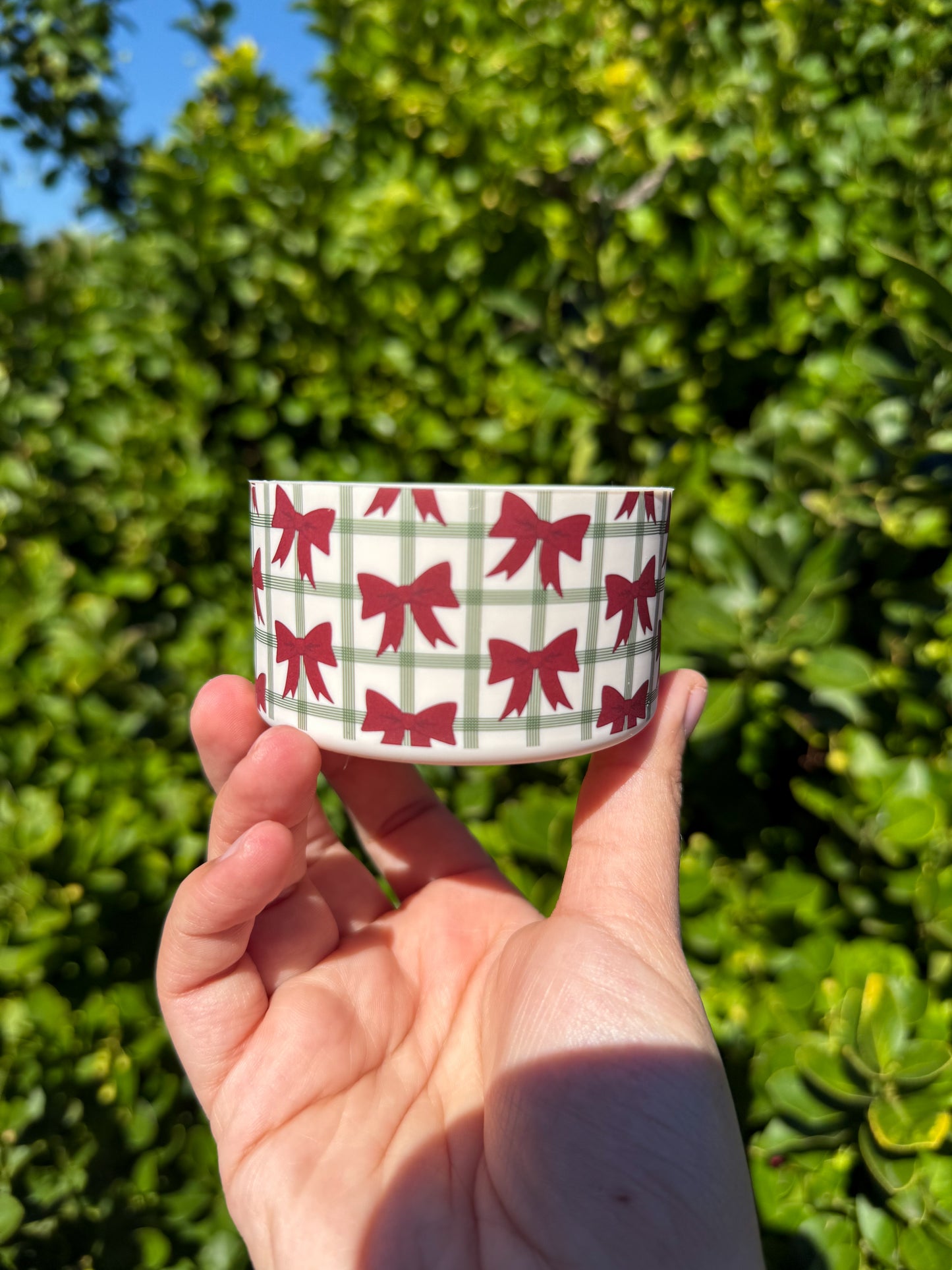 Christmas Bow Tumbler Boot
