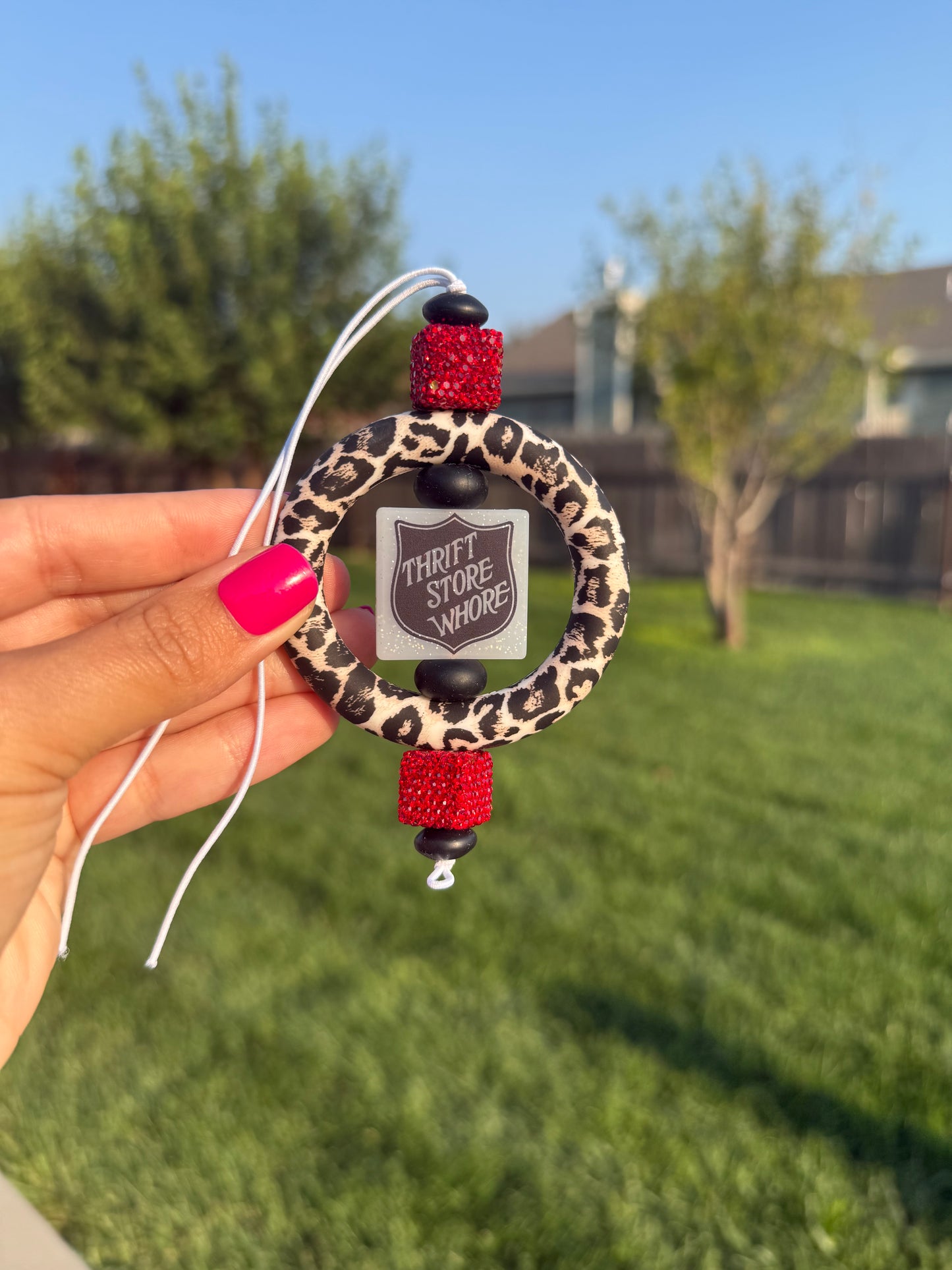 Thrift Store Whore Car Charm