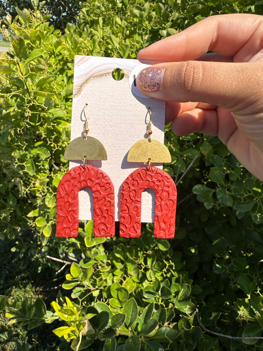 Zola Earrings - Maroon