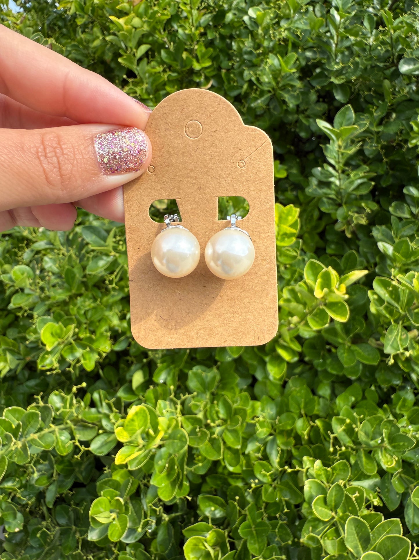 Pearl Clip On Earrings
