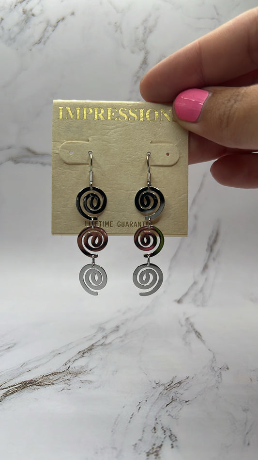 Spiral Earrings Impressions