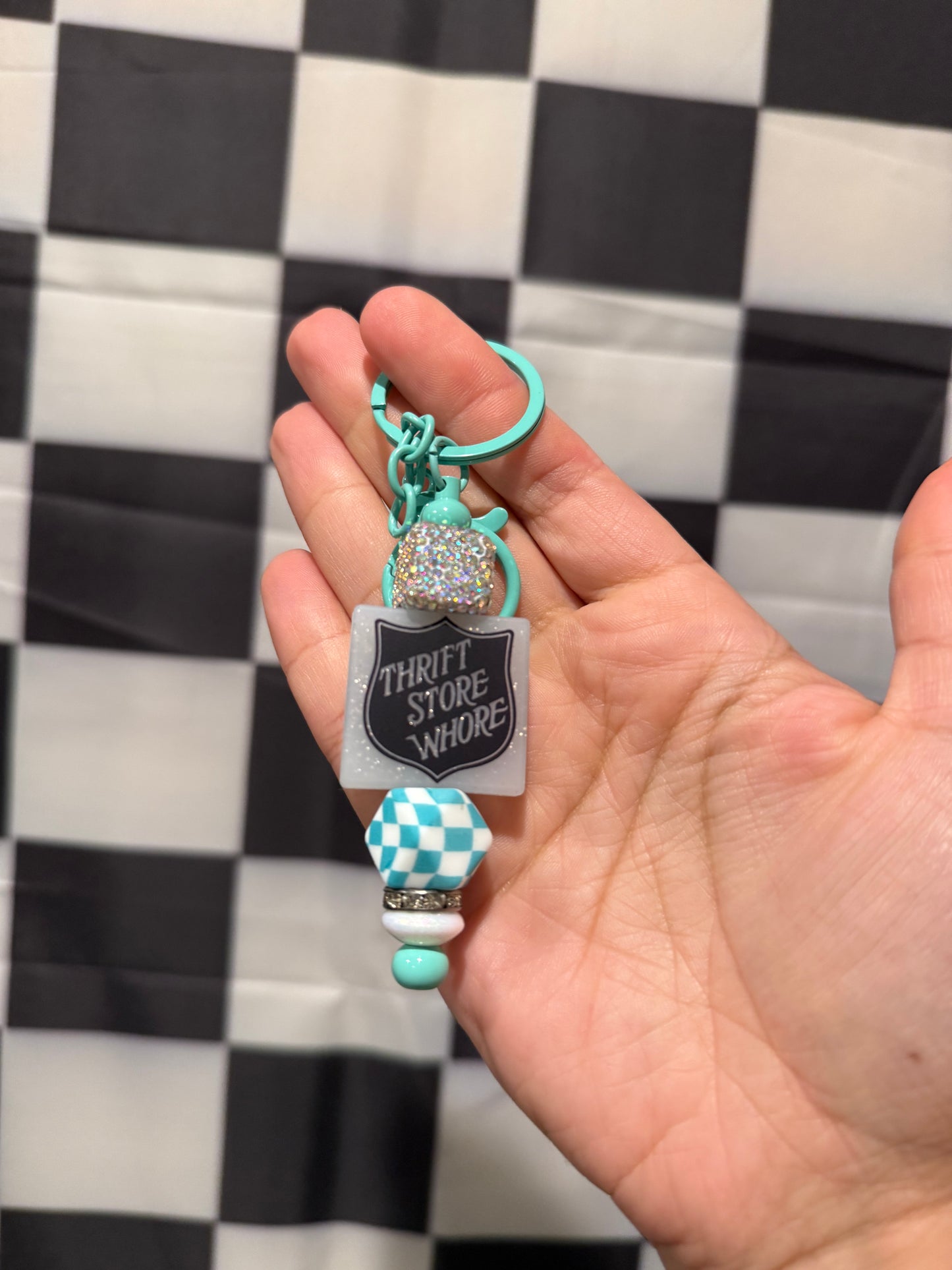 Thrift Store Whore Keychain