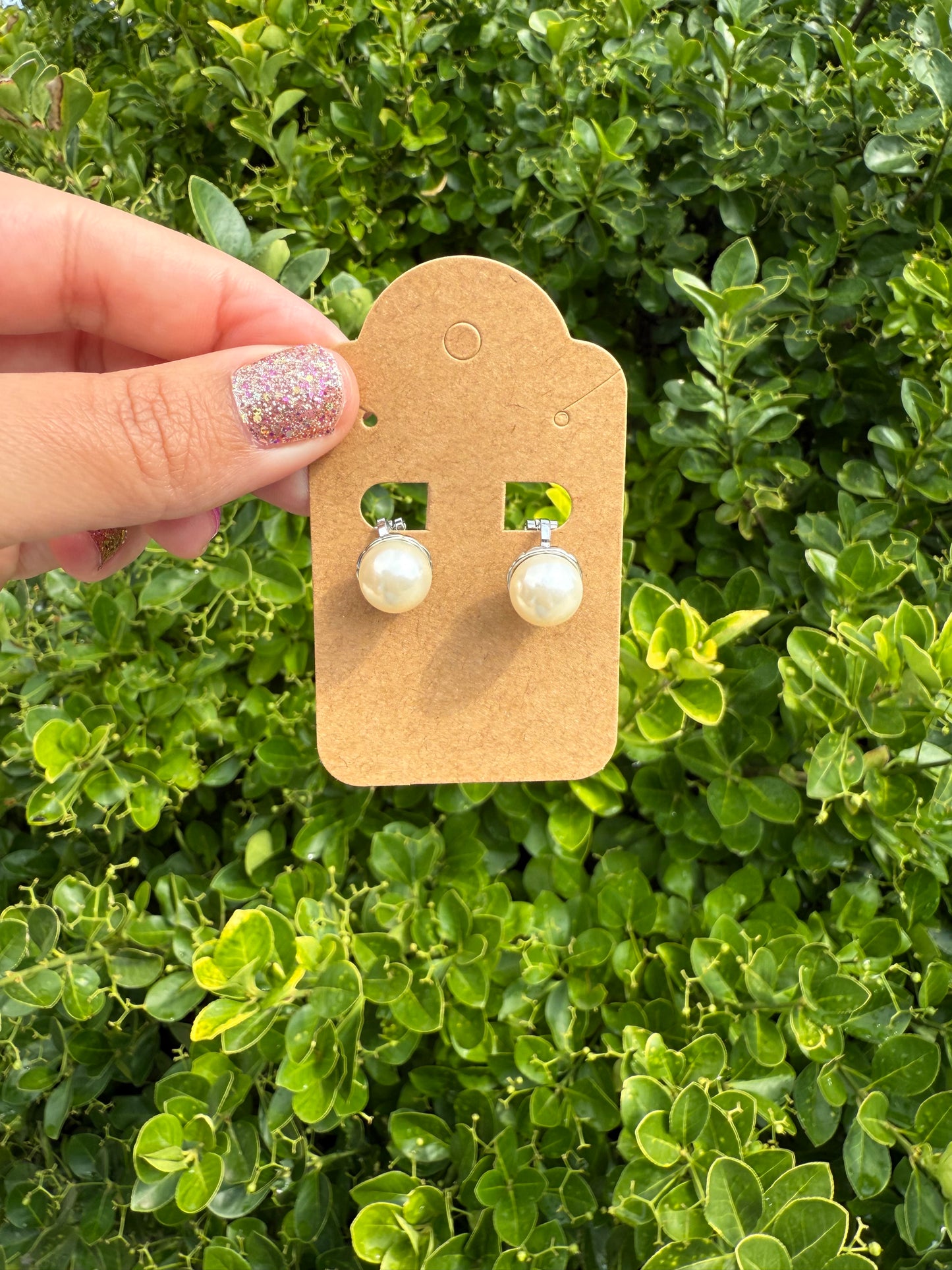 Pearl Clip On Earrings