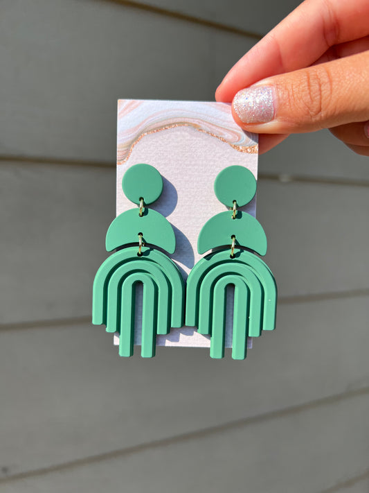 Riley Earrings - Green