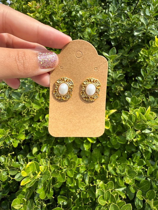 Victorian Pearl Studs