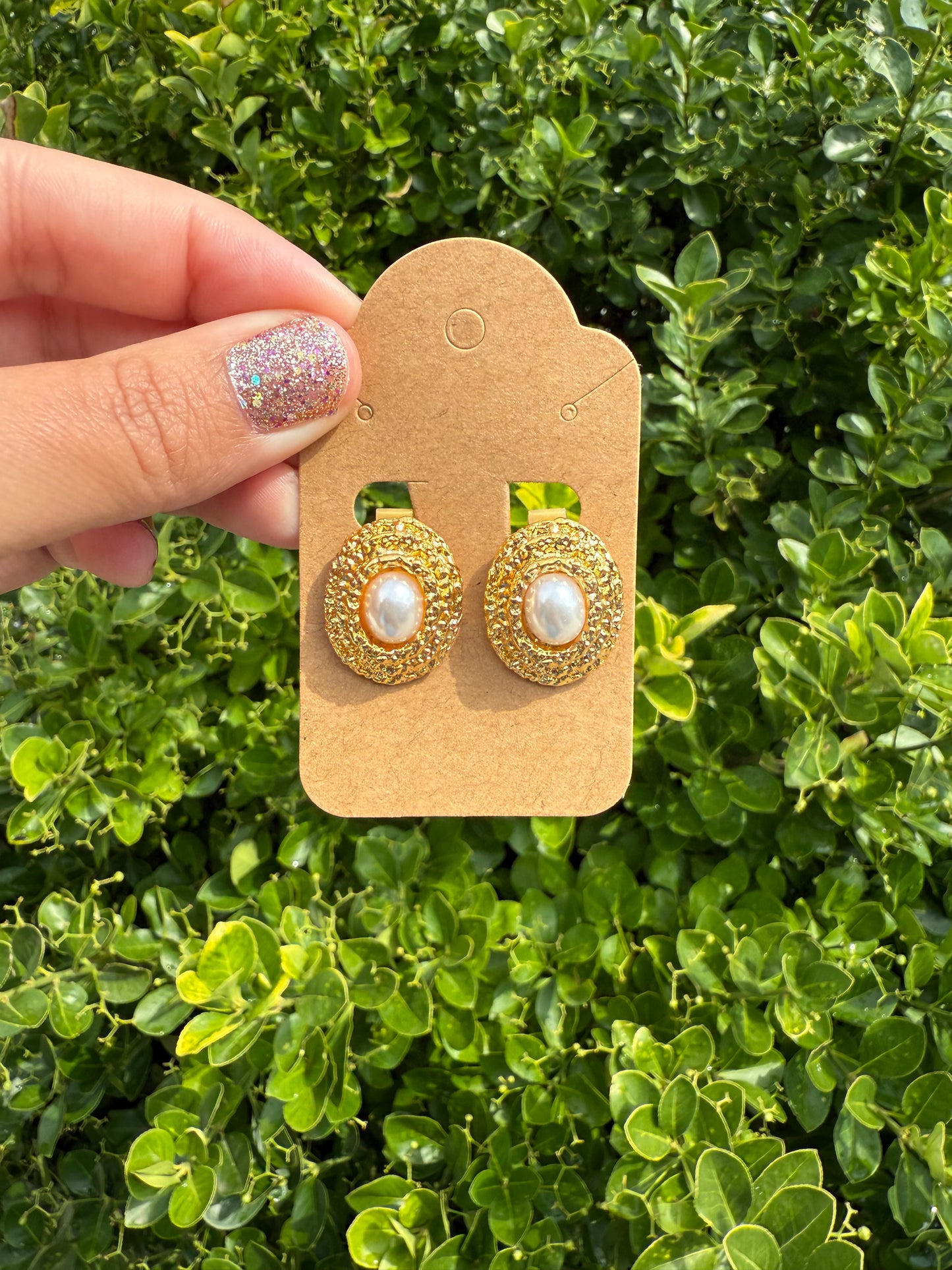 Victorian Pearl Clip On Earrings