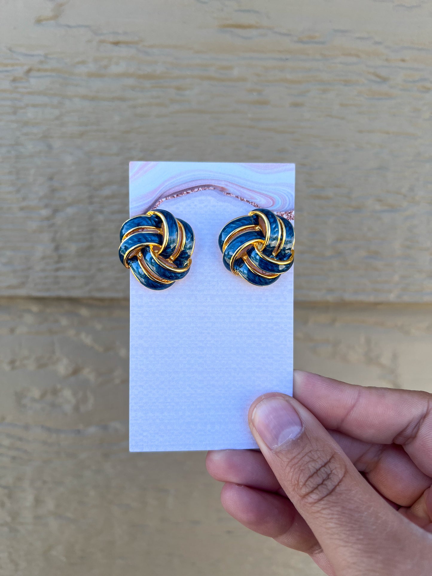 Blue/Gold Studs