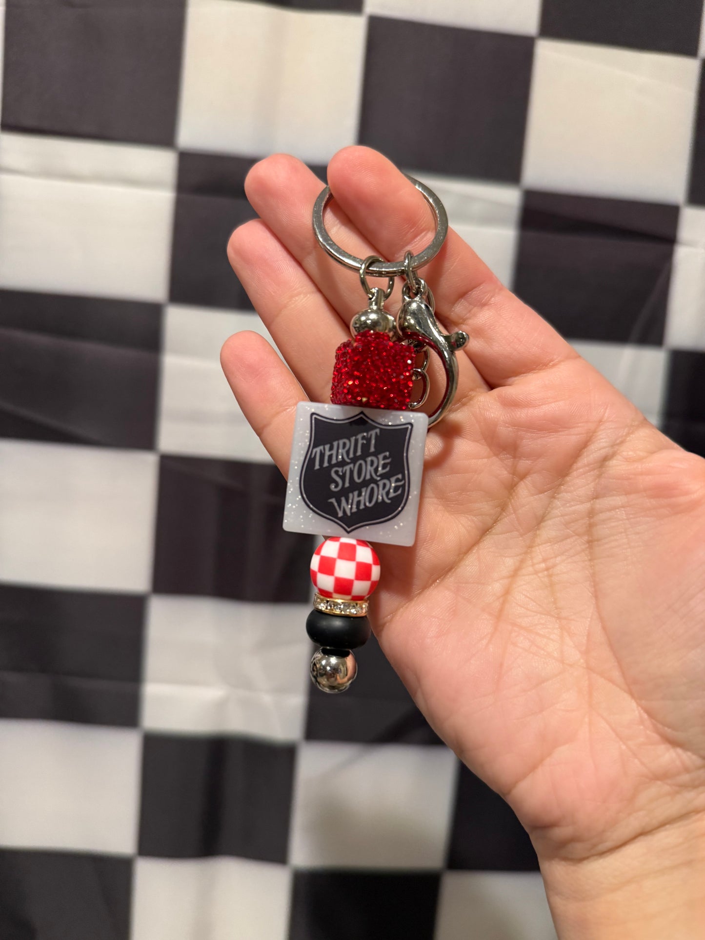 Thrift Store Whore Keychain