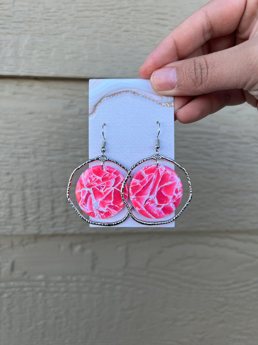 Camila Earrings - Translucent Pink