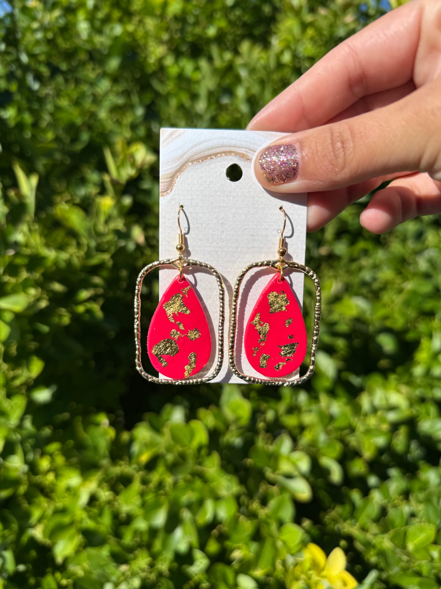 Missy Earrings - Barbie Pink/Gold