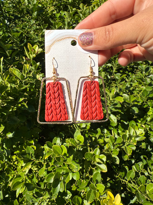 Millie Earrings - Rust