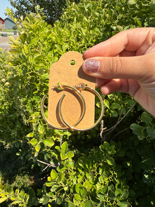Medium Gold Hoops
