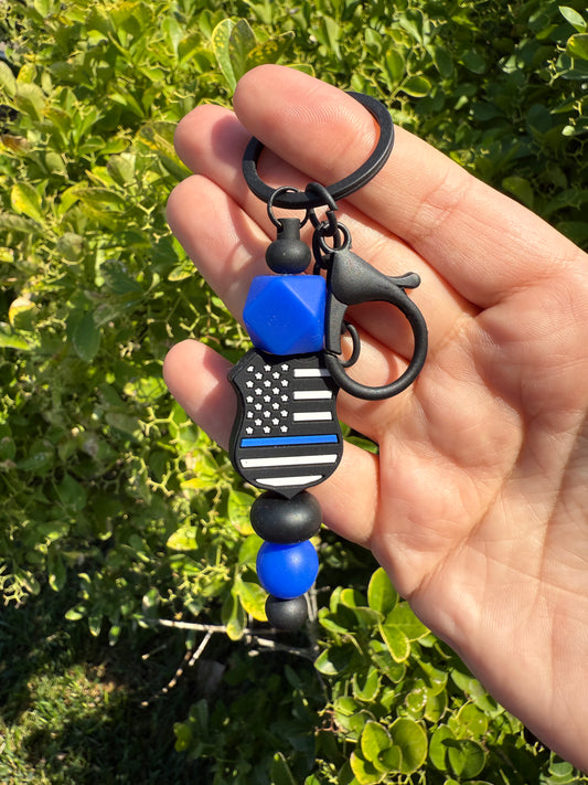 Blue Line Keychain