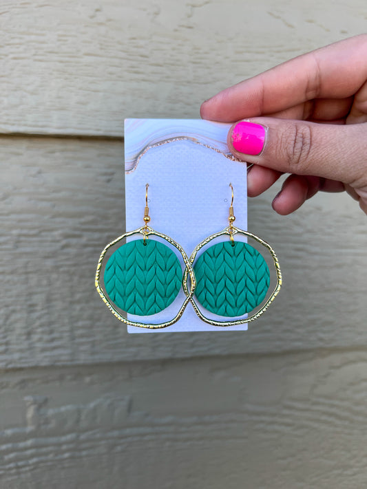 Camila Earrings - Jade/Gold