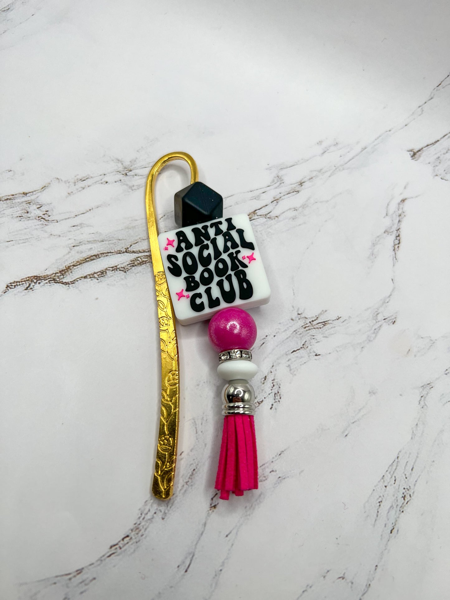 Anti Social Bookmark - Pink