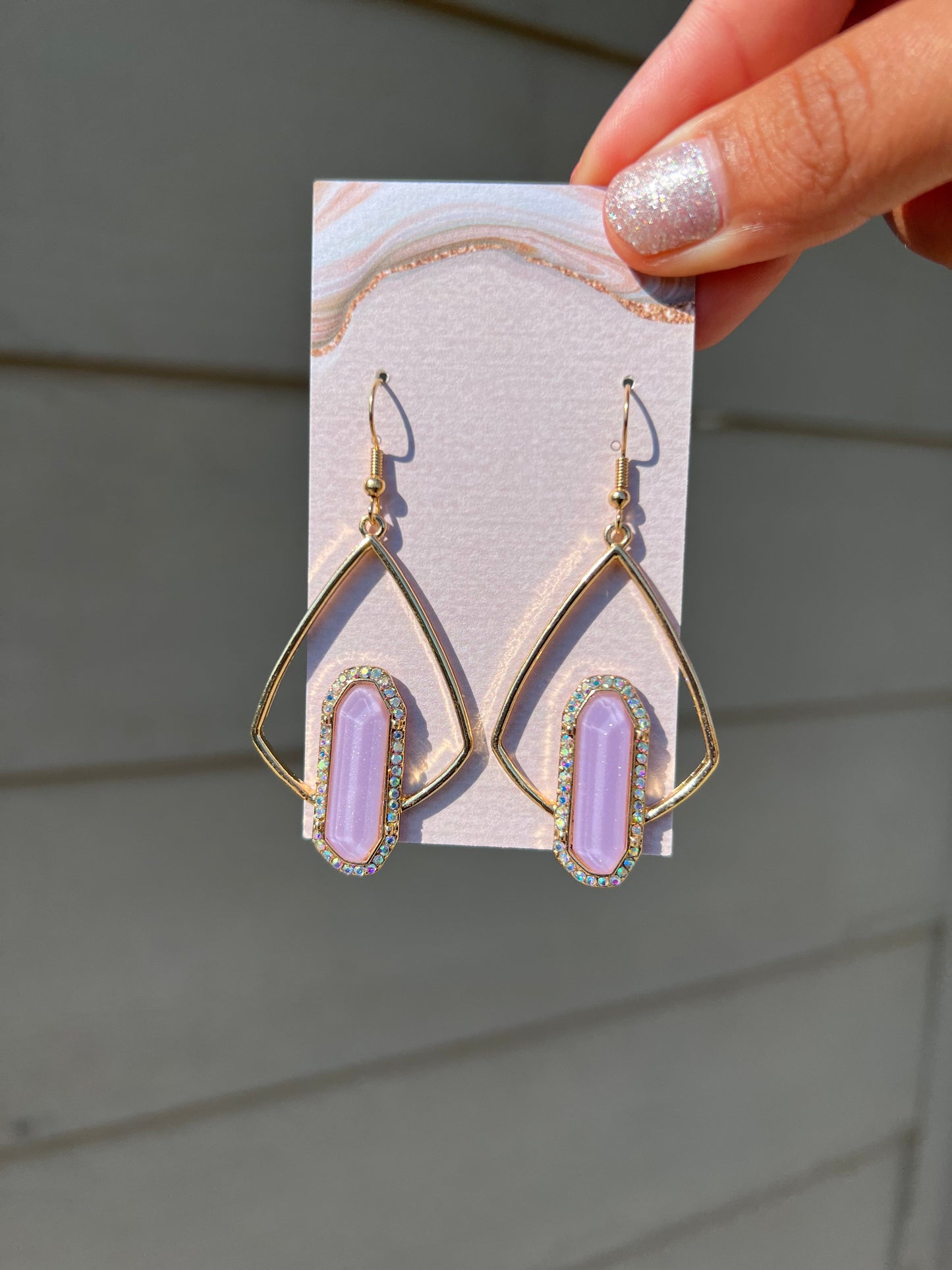 Rhinestone Drop Earrings