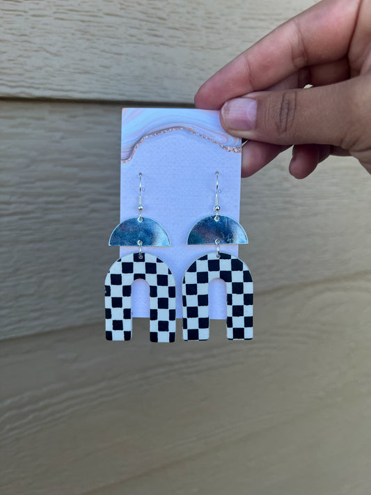 Zola Earrings - Checkered