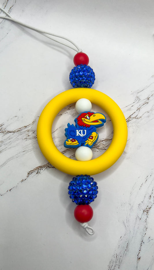 KU Car Charm - Yellow