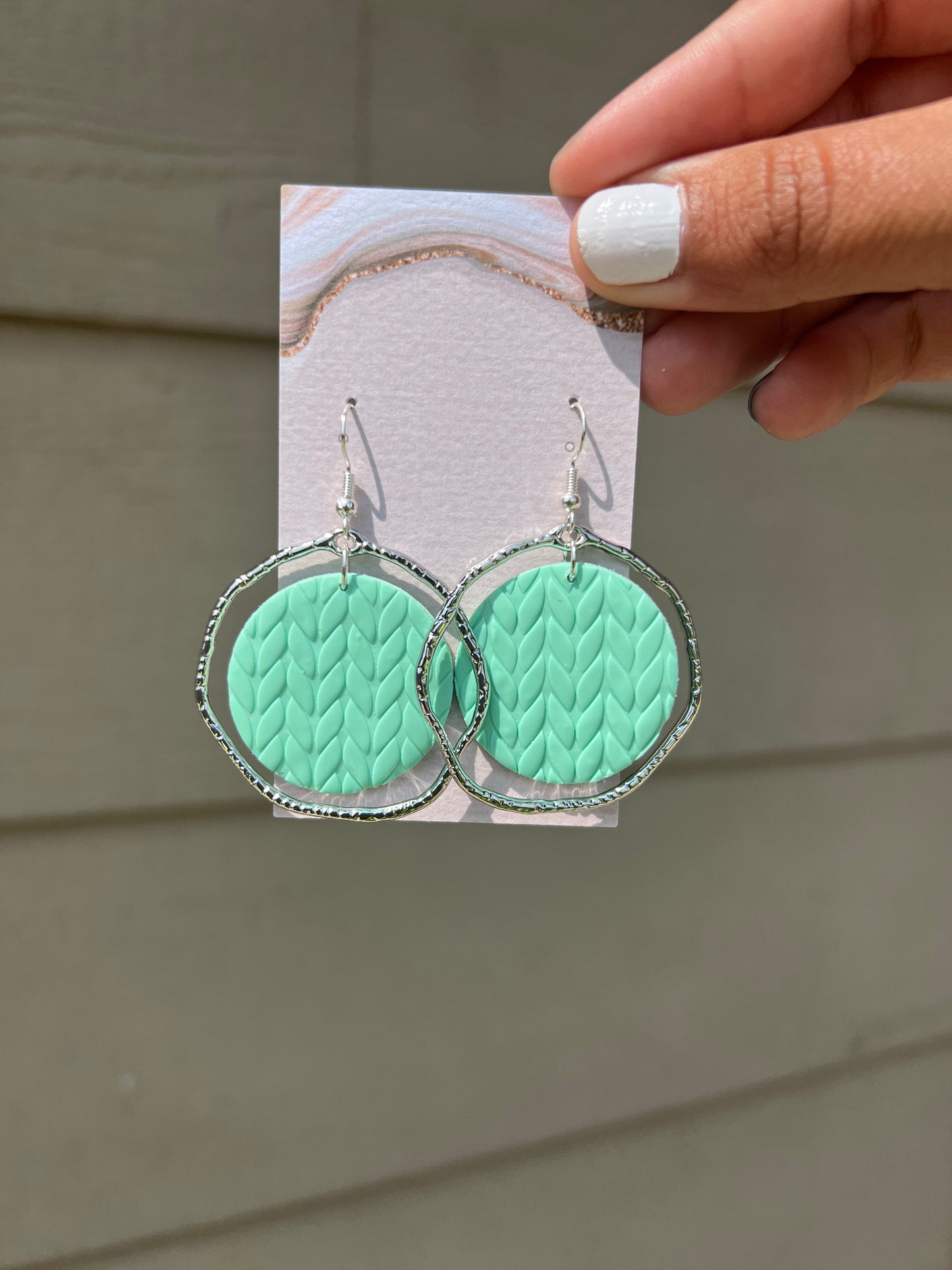 Camila Earrings - Mint