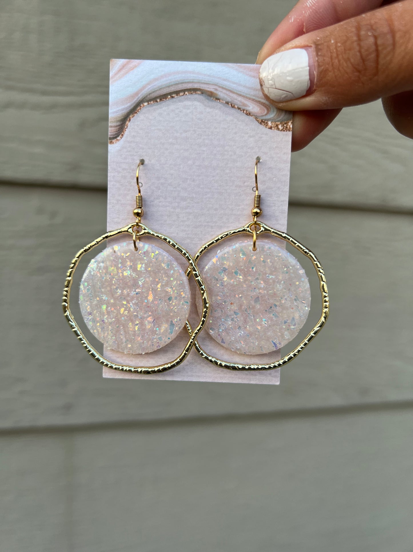 Camila Earrings - Opal