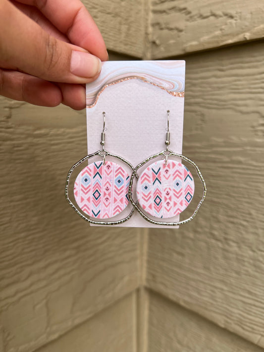 Camila Earrings - Geo Aztec